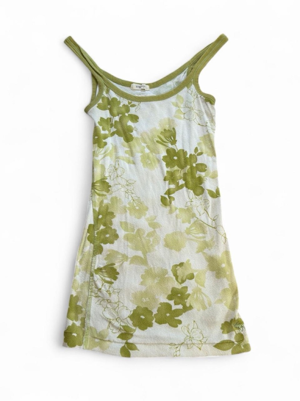 Y2k Abercrombie & Fitch Green Floral Tank